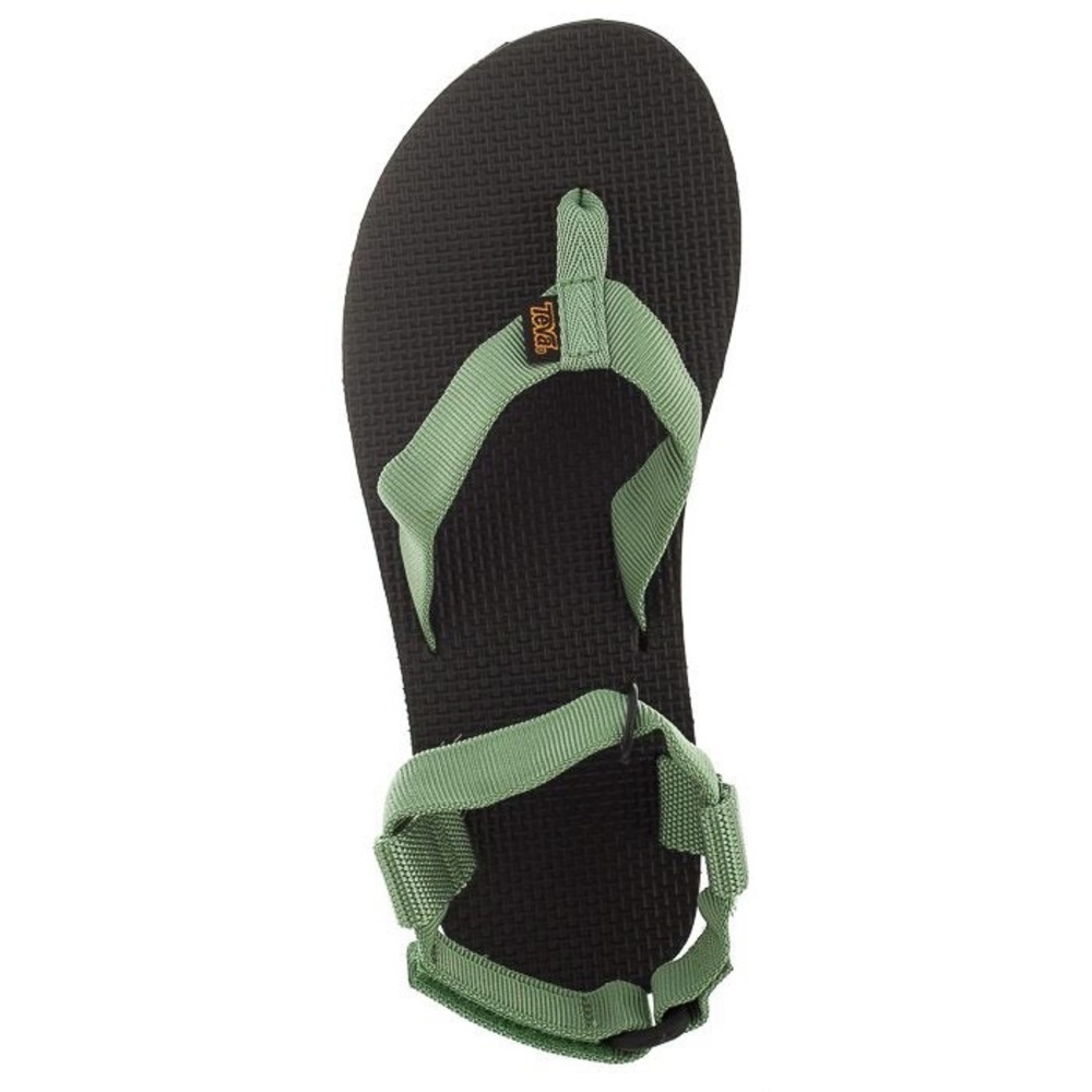 Teva Original Sandal Womens 10 Sage Green Black Strappy Thong 1003986